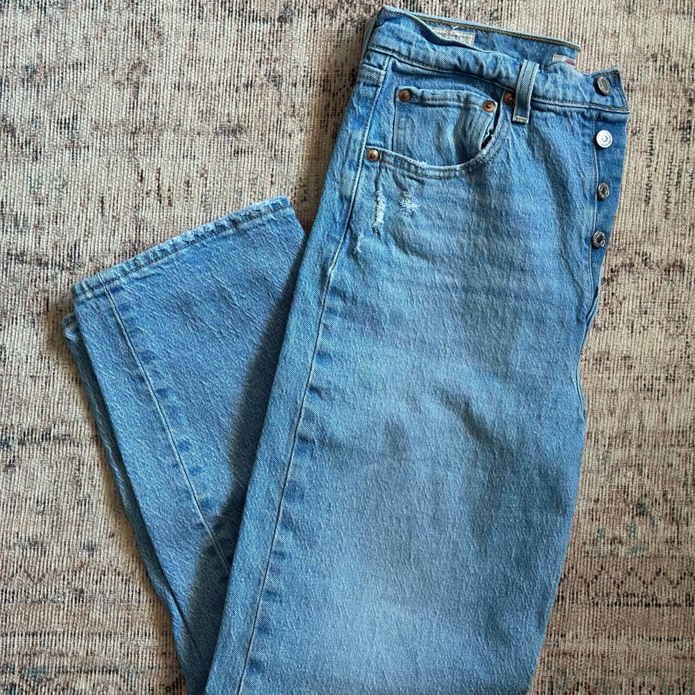 Levi's Ribcage Straight Ankle Jeans 28